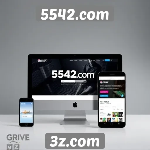 Desempenho do site 5542.com em dispositivos móveis