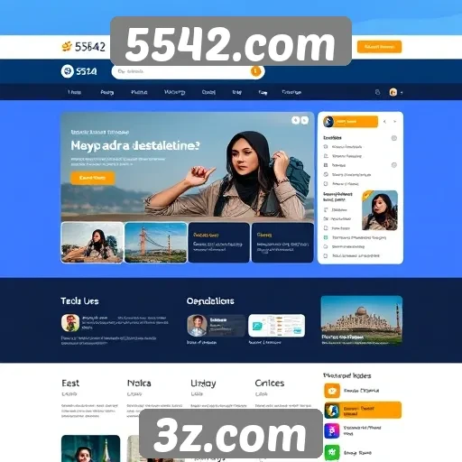 Interface do usuário no 5542.com é fácil de navegar