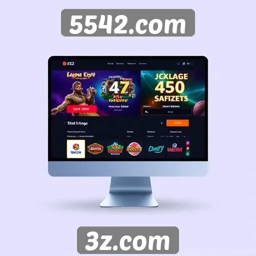 Explorando a interface do usuário em 5542.com